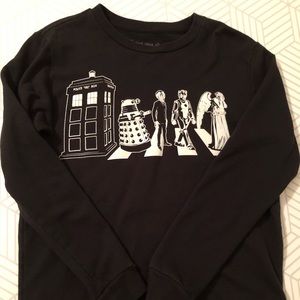 Doctor who crew pullover sweat shirt